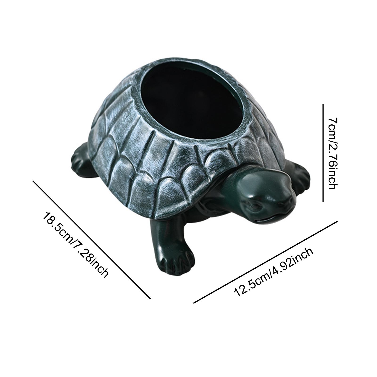 Bonsai Garden And Cafe - Turtle Planter Pot Collectible Art Tabletop