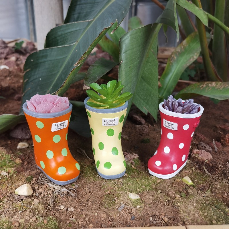 Bonsai Garden Europe - Creative Resin Rain Shoes Shape Flower