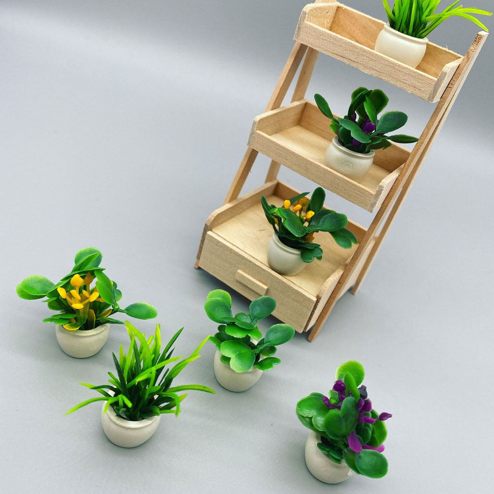 Bonsai Garden Europe - 4Pcs Miniature Potted Plant Simulation Bonsai