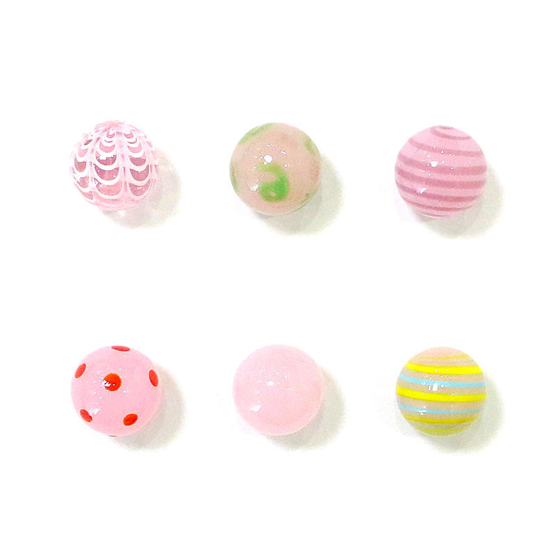 Bonsai Garden Europe - 6pcs 16mm Rare Glass Marbles Ball