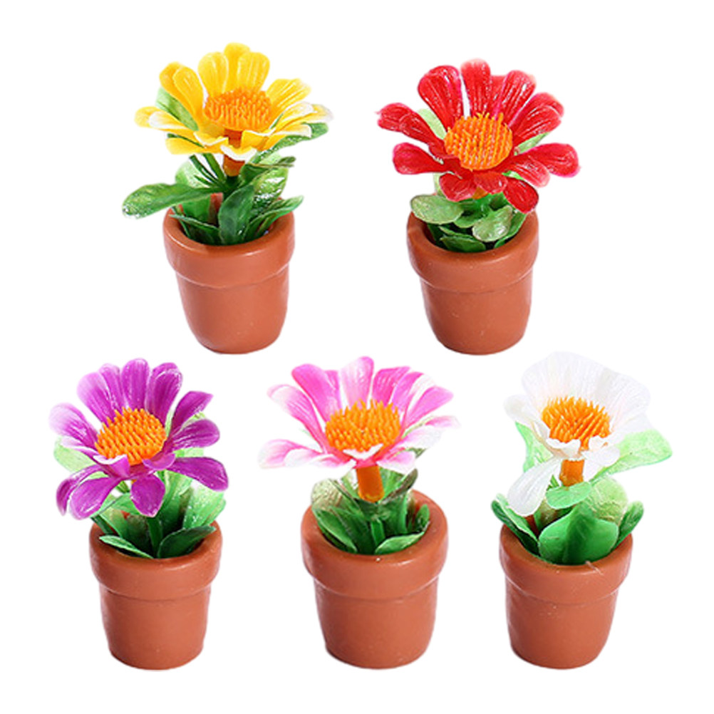 Bonsai Garden Europe - 5Pcs Miniature Bonsai Artificial Plants Pot