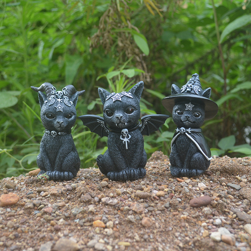Halloween Magic Cat Resin Craf - Bonsai Garden Festival recensie en prijs