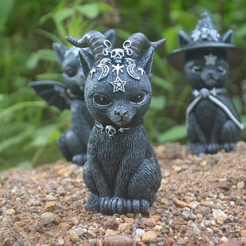 Halloween Magic Cat Resin Craf - Bonsai Garden Festival recensie en prijs