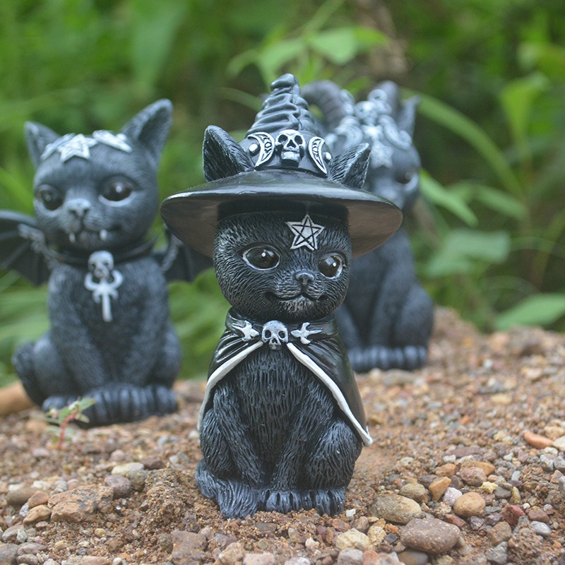 Halloween Magic Cat Resin Craf - Bonsai Garden Festival recensie en prijs