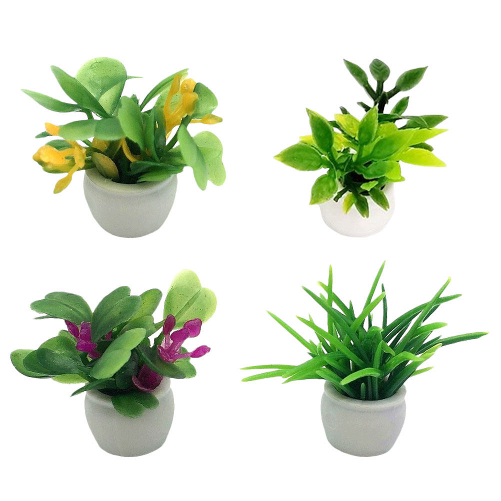 4Pcs Miniature Potted Plant Si - Bonsai Garden Europe recensie en prijs