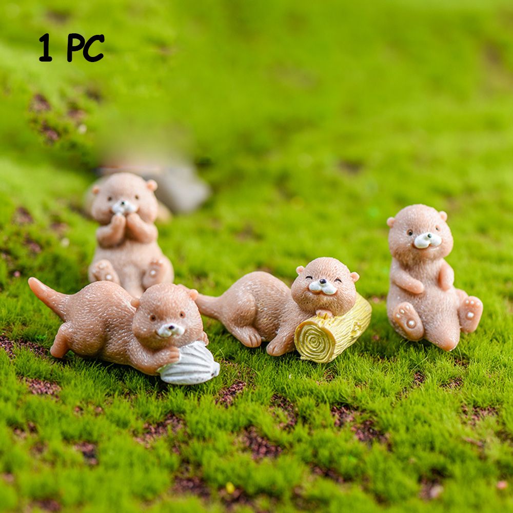 Otters Figurine Mini Home Deco - Bonsai Garden Europe recensie en prijs