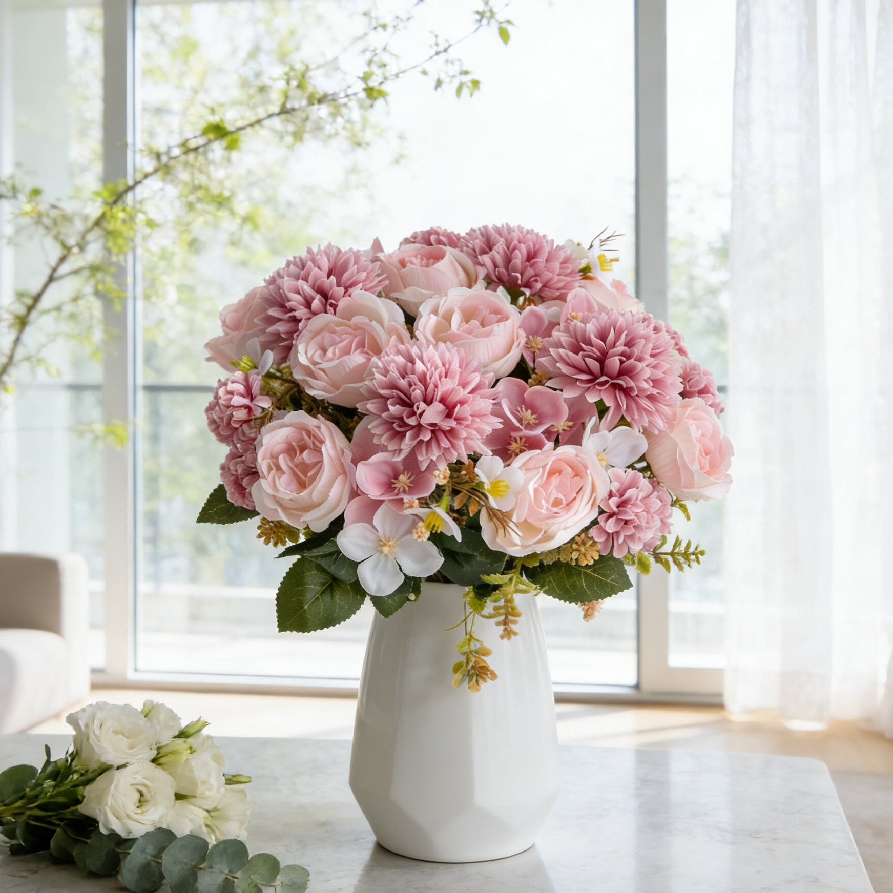 Artificial Flower Silk Peony R - Bonsai Garden Festival recensie en prijs