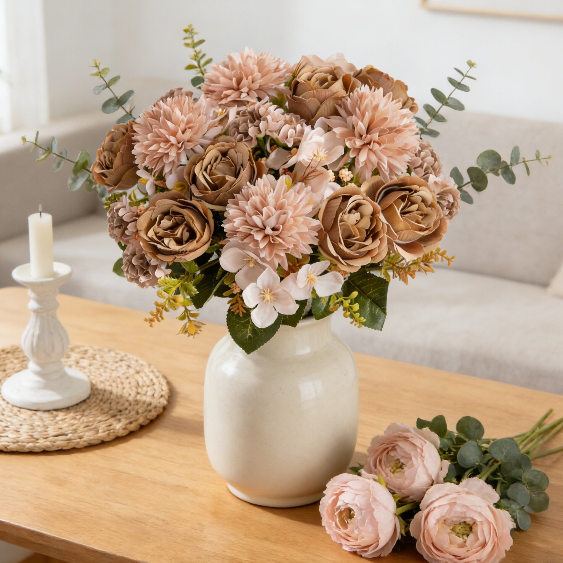 Artificial Flower Silk Peony R - Bonsai Garden Festival recensie en prijs