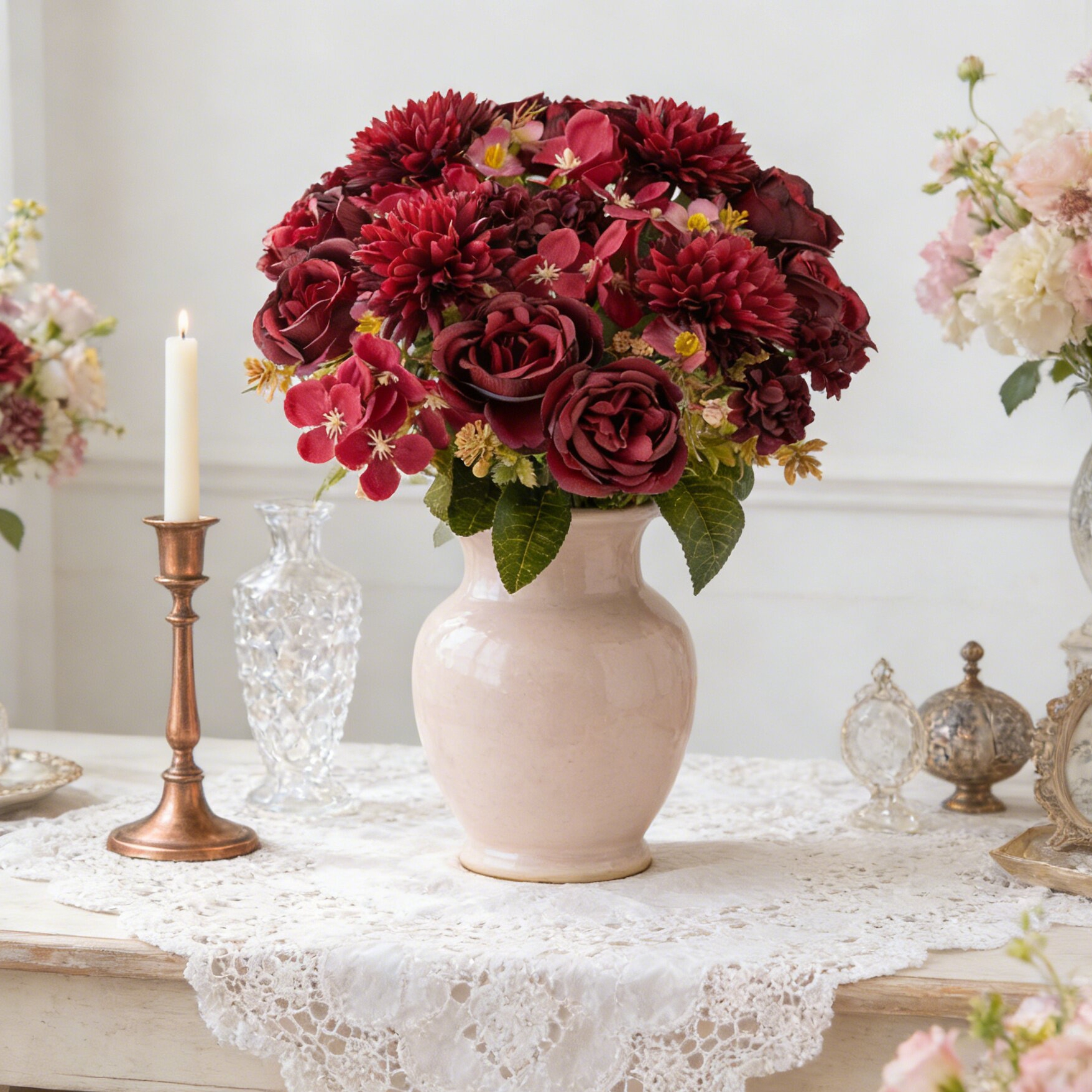 Artificial Flower Silk Peony R - Bonsai Garden Festival recensie en prijs