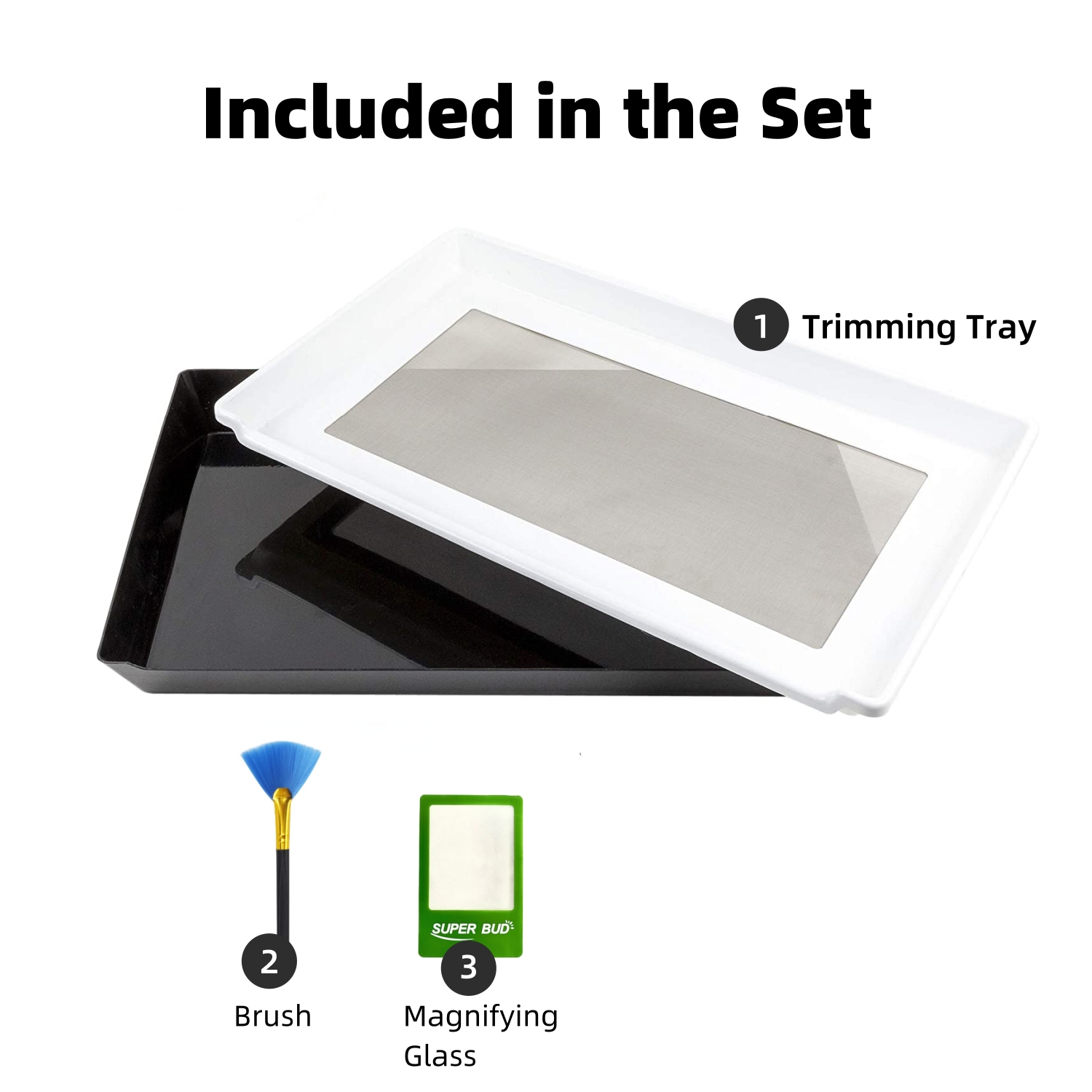2-in-1 Trimming Tray Harvest T - Bud Scissors Fine recensie en prijs